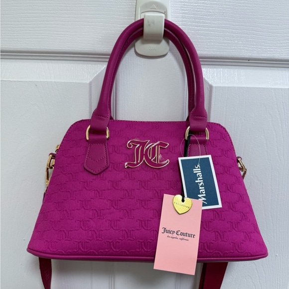 NWT Juicy Couture “Team Juicy Forever” Pink (Raspberry) Satchel - Picture 1 of 7